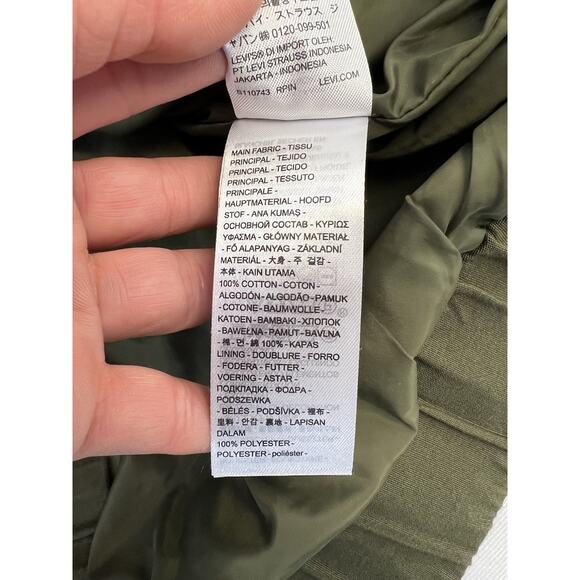 Levi’s Men’s Utility Jacket Olive Green Zip Front Size M New With Tags - Picture 13 of 13